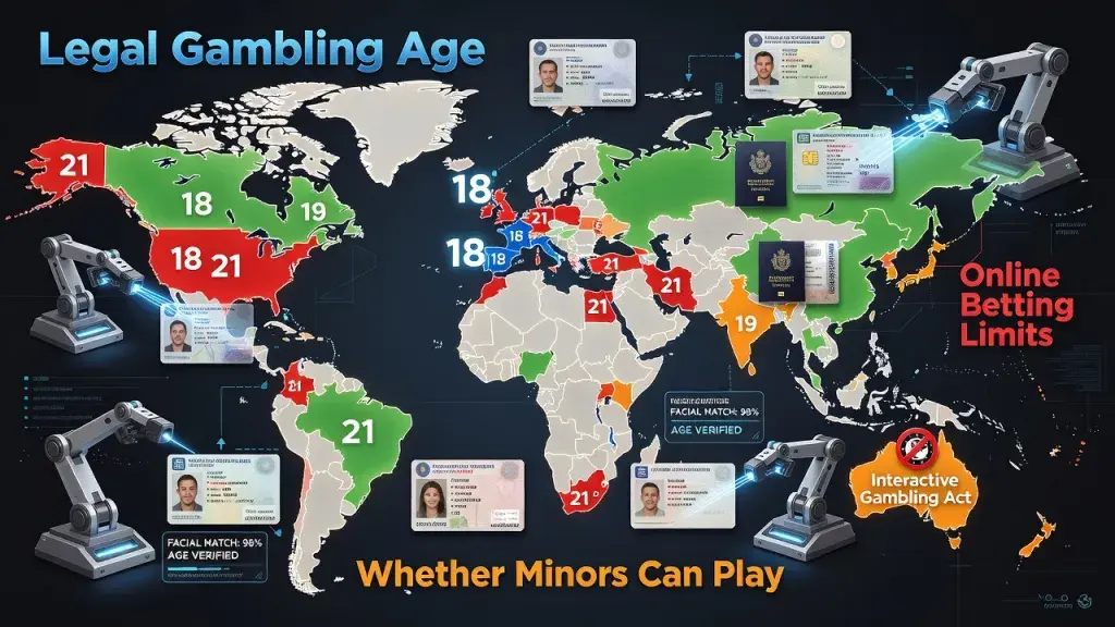 Minimum Age Requirements for Online Casinos: Legal Gambling Age, Betting Limits, and Can Minors Play?